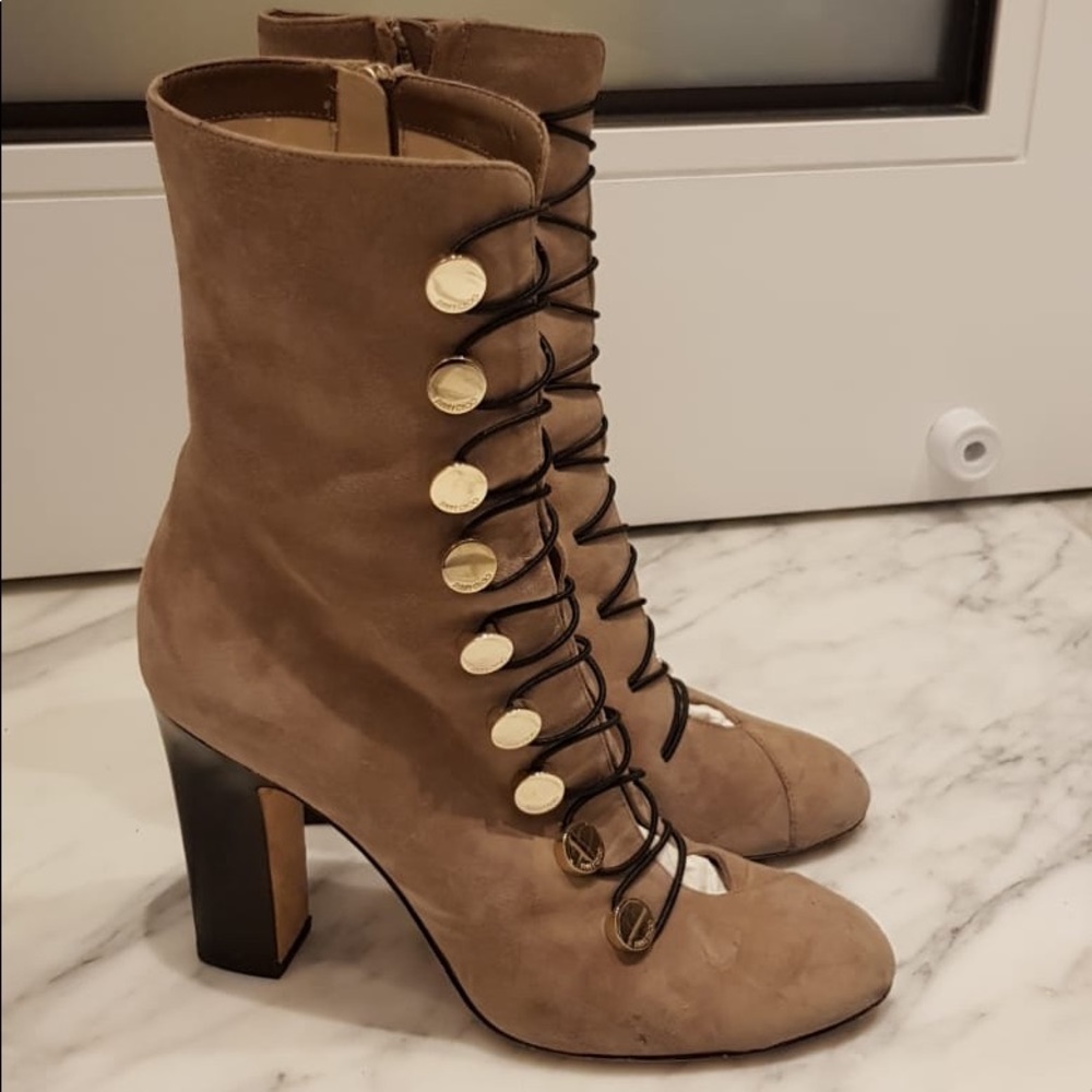 Jimmy choo suede booties